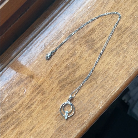 Mejuri Jewelry - 14 karat white gold and diamond necklace